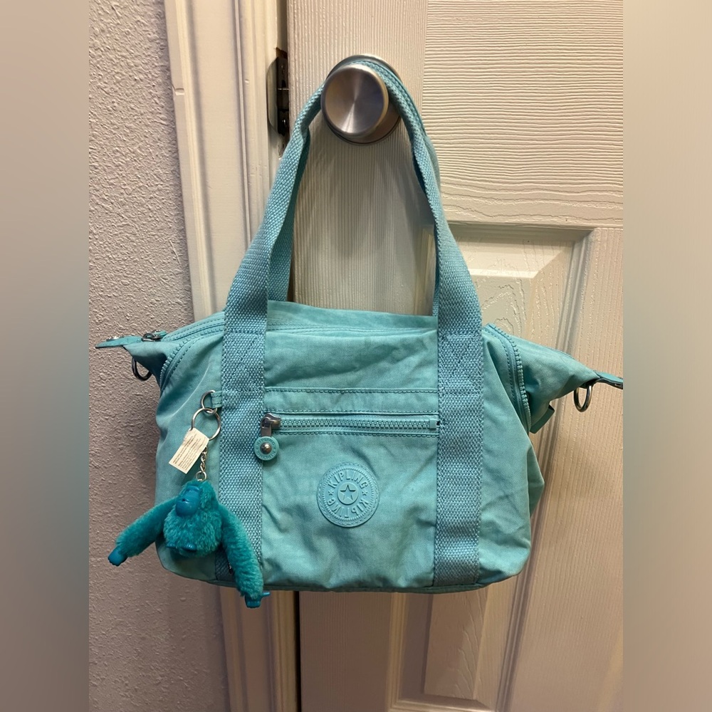 Kipling Turquoise Blue Tote Bag